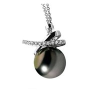 Necklace Comete Woman in White Gold Perla GLP280 - GLP280